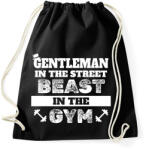 printfashion Beast in the gym - Sportzsák, Tornazsák - Fekete (14777779)