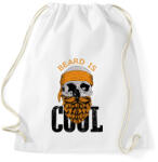 printfashion Beard is cool - Sportzsák, Tornazsák - Fehér (6840712)