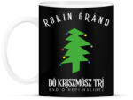 printfashion Rockin' around the christmas tree - Bögre - Fekete (10827248)