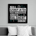 printfashion Agresszív szerepjátékos - Vászonkép - Fekete (6655360)