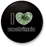 printfashion I love Borsófőzelék - Kitűző, hűtőmágnes - Fekete (11896144)
