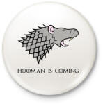 printfashion Hooman is coming - Kitűző, hűtőmágnes - Fehér (13466498)