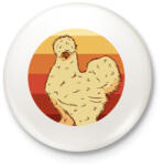 printfashion Gatyás pipi - Kitűző, hűtőmágnes - Fehér (13391846)