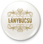 printfashion Lánybúcsú - Kitűző, hűtőmágnes - Fehér (5324464)