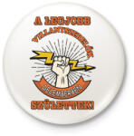 printfashion Villanyszerelő december - Kitűző, hűtőmágnes - Fehér (11410554)