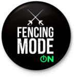 printfashion Vívás - Kitűző, hűtőmágnes - Fekete (3100959)