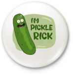 printfashion Pickle Rick - Kitűző, hűtőmágnes - Fehér (13401107)