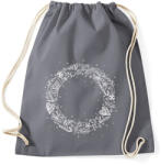 printfashion Fehér koszorú - Sportzsák, Tornazsák - Grafitszürke (5775002)