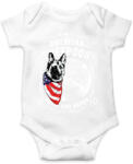printfashion Amerikai juhászkutya - Baba Body - Fehér (1327714)