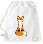 printfashion Róka - Sportzsák, Tornazsák - Fehér (7696805)