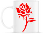 printfashion Rózsa - vörös - Bögre - Fehér (12069337)
