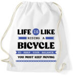 printfashion You must keep movinf - Sportzsák, Tornazsák - Fehér (7430694)