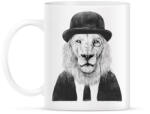 printfashion Sir lion - Bögre - Fehér (788841)