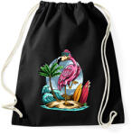 printfashion flamingo - Sportzsák, Tornazsák - Fekete (13659332)