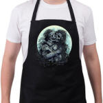 printfashion Halálos Csók - Kötény - Fekete (4916358)