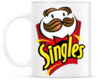 printfashion Singles - szinglik - Pringles paródia - Bögre - Fehér (5654491)