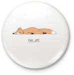 printfashion Fox off - Kitűző, hűtőmágnes - Fehér (13673719)