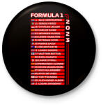printfashion Forma 1 2023 versenyzők 006 - Kitűző, hűtőmágnes - Fekete (12361435)
