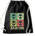 printfashion Believe - Aliens - Sportzsák, Tornazsák - Fekete (8751808)