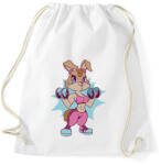 printfashion Gyúrós nyúl - Sportzsák, Tornazsák - Fehér (13499871)