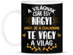 printfashion Te vagy a világ - Nagyi - Bögre - Fekete (11959734)