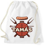 printfashion BBQ - Névvel - Sportzsák, Tornazsák - Fehér (6292386)