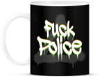printfashion F*ck police - Bögre - Fekete (7516303)
