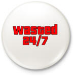 printfashion Wasted - Kitűző, hűtőmágnes - Fehér (3082485)