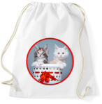 printfashion Cuki cicák - Sportzsák, Tornazsák - Fehér (1025291)