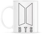 printfashion BTS kontúr - Bögre - Fehér (5798163)