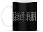 printfashion Lorem ipsum - Bögre - Fekete (12693489)
