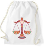 printfashion Színes Mérleg horoszkóp - Sportzsák, Tornazsák - Fehér (1721888)