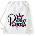 printfashion TikTok Princess - Sportzsák, Tornazsák - Fehér (7088872)