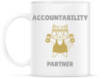 printfashion Accountability partner- Számonkérő edző társ - Bögre - Fehér (10596490)