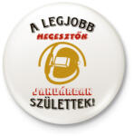 printfashion Hegesztő szülinapja január színes - Kitűző, hűtőmágnes - Fehér (5521440)