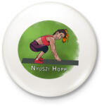 printfashion Bunny Hop - Kitűző, hűtőmágnes - Fehér (11948278)