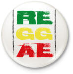 printfashion Reggae music - Kitűző, hűtőmágnes - Fehér (7660443)