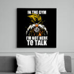 printfashion Nem beszélgetni jöttem! - Vászonkép - Fekete (6644417)