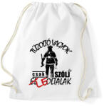 printfashion Tűzoltó vagyok - Sportzsák, Tornazsák - Fehér (16279900)