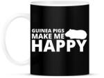 printfashion Guinea pigs make me happy - Bögre - Fekete (13438950)