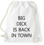 printfashion Big d*ck is back in town! - Sportzsák, Tornazsák - Fehér (1823906)