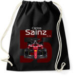 printfashion Carlos Sainz 55 autóversenyző - fehér felirat - Sportzsák, Tornazsák - Fekete (16040287)