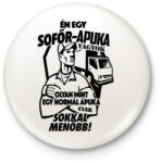 printfashion Sofőr Apuka - Kitűző, hűtőmágnes - Fehér (3077534)