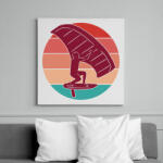 printfashion Szörfös - Vászonkép - Fehér (8464666)