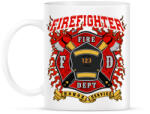printfashion Tűzoltó - Bögre - Fehér (788355)