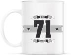 printfashion b-day-71-dark-lightgrey - Bögre - Fehér (790578)