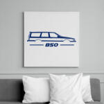 printfashion Volvo 850 Blue - Vászonkép - Fehér (16113360)