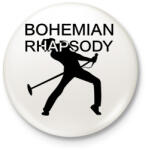 printfashion Bohemian Rhapsody - Kitűző, hűtőmágnes - Fehér (6577482)