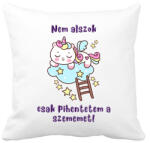 printfashion Pihentetem a szemem unikornis - Párnahuzat, Díszpárnahuzat - Fehér (14389681)