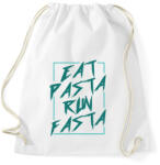 printfashion Eat pasta run fasta - Sportzsák, Tornazsák - Fehér (7356620)